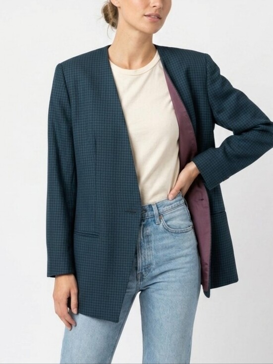 Vintage Jackets & Blazers - Vintage Braemar Michelle Monet houndstooth…